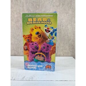 Bear in the Big Blue House Sharing with Friends VHS Jim Henson 2001 06524 Kids